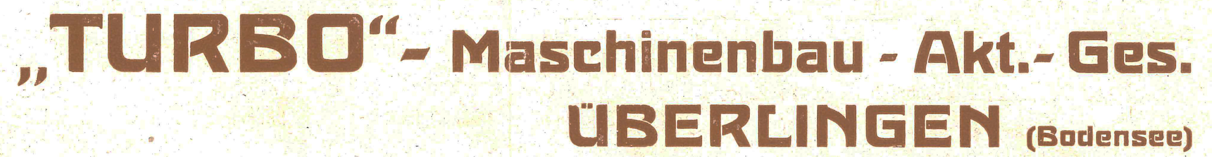 Turbo Maschinenbaugesellschaft Niederehe, Schlesinger und Co. Kommanditgesellschaft
