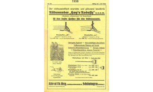 Hey, Alfred Th., Spezialfabrik für Hackmaschinen